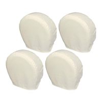 Explore Land Tire Covers 4 Pack - Tough Tire Wheel Protector for Truck, SUV, Trailer, Camper, RV - Universal Fits Tire Diameters 23-25.75 inches, White