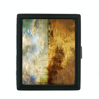 Perfection In Style Metal Cigarette Case Vintage Beach Design 009