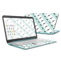 MightySkins Skin Compatible With HP Chromebook 14 (2015) case wrap cover sticker skins Aqua Giraffe