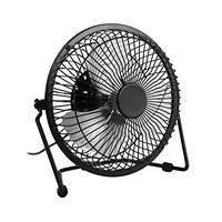 USB Fan, YKS 6 Inch Mini USB Table Desktop Stroller Personal Fan (Metal Design, Quiet Operation; 3.9 feet USB Cable, High Compatibility )- Black