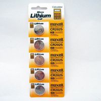 New 5 Pack Maxell CR2025 Lithium 3V Battery Button Cell Button Coin Cr Batteries