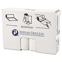 Inteplast S334017N High-Density Can Liner, 33 x 40, 33gal, 17mic, Clear, 25/Roll, 10 Rolls/Carton