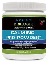 Neurobiologix Calming Pro Powder Relaxation Supplement Cherry Flavor (8 Ounce 60 Servings)