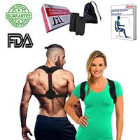 2019 Original Back Posture Corrector for Women and Men – Adjustable, Effective, Comfortable Clavicle Correct Brace - Improving Posture Support by Fitness.C | Free eBook, Bag and Underarm Pads