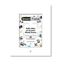 Smart Photo Mat Board - Photo Mat - Internet Connected Image Frame with Matted Framing for Wedding, Graduation, Kids, Family Pictures or Portrait - Plays Digital Video Using App (5"x7" PictureWindow)