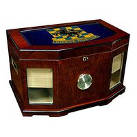 Large Premium Desktop Humidor - Glass Top -US Army 532nd Military Intelligence Battalion, DU