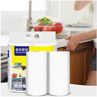 Leadmall Ultra Soft Toilet Paper, Family Rolls Disposable Hand Towel, Multifold Table Kitchen Paper Towel,Fast-DryingAbsorbent,White,Pack of 2 (1 Package Kitchen Paper)