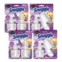 Renuzit Snuggle Scented Oil Plugin Air Freshener, Relaxing Lavender,6 Count ,Combo (6 Refills + 2 Warmers)