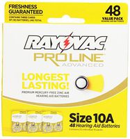 Rayovac Ultra Proline Hearing Aid Batteries Size 10