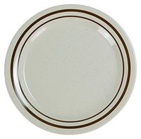Yanco SS-107 Sesame Round Dinner Plate, 7.25" Diameter, Melamine, Pack of 48