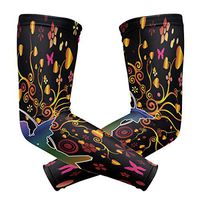 LEVEIS Cupid Shooting Hearts and Flowers Arm Sleeves UV Protection for Men Women Sunblock Protective Gloves Running Golf Cycling Driving Long Arm Cover 1 Pair