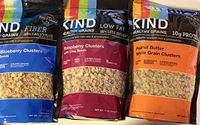 Kind Healthy Grains Clusters- Super Variety Packs 11 Oz (Pack of 3) Peanut Butter,Vanilla Blueberry,Rasberry by BAR