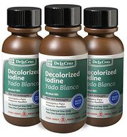 3 PACK Decolorized Iodine - White Iodine - Yodo Blanco 1 Fl Oz Personal Healthcare / Health Care