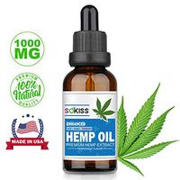 Hemp Oil for Pain Anxiety Relief 1000mg - Organically Grown & Vegan Friendly - Advanced Hemp Extract for Relieving Anxiety,Hip & Joint Pain,Naturally Relieves Pain,Insomnia Made in USA -Omega 3-6-9