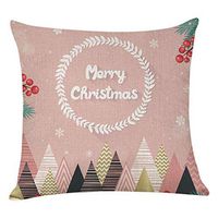 Indexshop Merry Christmas Theme Decorative Pillow Covers, Colorful Decorative Couch Throw Pillow Cases, Festive Home Decor Cushion Covers, Fits 18 x 18 Pillows (C)