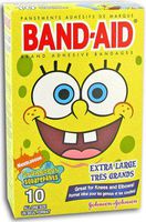 Band-Aid SpongeBob Squarepants Extra Large Adhesive Bandages - 10 Ea