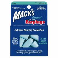 Mack's Original Soft Foam Ear Plugs, 5 Pair Box