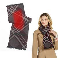 Heated Scarf Rechargeable, Woolala Electric Heating Pad for Neck and Shoulder Wrap with Battery Warming Neck Scarves for Men Women, Fast Heating Up/Washable