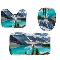 Togethor Bathroom Accessories 3pcs Non-Slip Fish Scale Bath Mat Bathroom Kitchen Carpet Doormats Decor