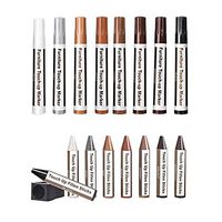 Belloc Furniture Repair Kit Wood Markers - Set of 17 - Markers and Wax Sticks with Sharpener - for Stains, Scratches, Floors, Tables, Desks, Carpenters, Bedposts, Touch-Ups, Cover-Ups, Molding Repair
