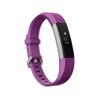 SnowCinda Compatible with Fitbit Ace Bands/Fitbit Alta HR Bands/Fitbit Alta Bands, 3 Size Classic Soft Silicone Strap Sport Wristbands with Secure Metal Buckle for Kids Women Men, Purple