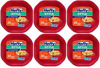 Hefty Style Square Cut Resistant Foam Bowls, 25ct (Pack of 6)