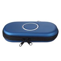 XFUNY(TM) Dustproof Quakeproof Hard Cover Protective Shell Carrying Case Travel Pouch Bag for Sony PSP 3000 Game Console & Card (Blue)