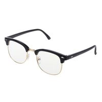 Hacloser Half Frame Reading Glasses Anti-Glare Anti-UV Gaming Computer Digital Screen Eye Protection Glasses (Gold)
