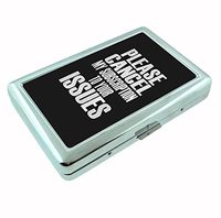 Cancel My Sub To Ur Issues R1 Hip Silver Cigarette Case Id Holder Metal Wallet 4" X 2.75" RFID Protection