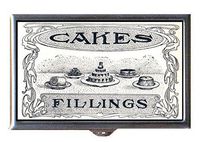 Cake Fillings Dessert Victorian Graphic Art Decorative Pill Box
