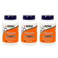 L-Tyrosine 500 mg - 120 caps (Pack of 3)