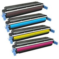 Amsahr Remanufactured Replacement Toner Cartridge for HP C9720A, 9721A (Black/Magenta/Yellow/Cyan)