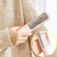 Fur Lint Brush Remover - DotDotQ PH08 (2020 New Model) Portable Dog Cat Rollers for Pilling Clothes Furniture Couch Carpet Car Seat Efficient Animal Hair Removal Tool No Refills Needed (Pink, Big)