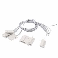 5 Pair MC-38 Surface Mount Wired NC Door Sensor Alarm Magnetic Reed Switch White
