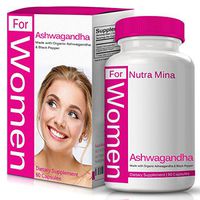 Organic Ashwagandha for Women - All Natural Anxiety Relief with Organic Black Pepper for Improved Bioavailability and Absorption, Helps Combat Stress and Boosts The Immune System
