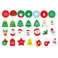 Healifty 81pcs Christmas Gift Tags with Strings Christmas Gift Wrapping Labels Tags