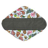 12 Inch Heavy Flow Charcoal Bamboo Mama Cloth/ Menstrual Pads/ Reusable Sanitary Pads (Birds)