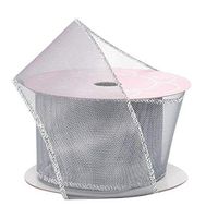 Fine Mesh Metallic Ribbon - 2-1/2" X 10Yd - Silver