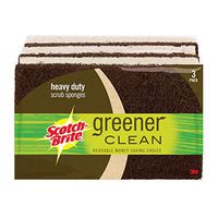 Scotch-Brite Greener Clean Heavy Duty Scrub Sponge, 3 Scrub Sponges