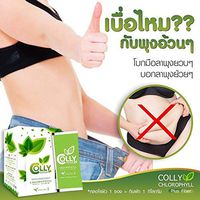 Colly Chlorophyll Plus Fiber Extract chlorophyll. Green tea fragrance. Detoxification. Beautiful from the inside. Fiber Drink Green Tea, Belly reduction Slim Firm Detox (1 Box / 15 Sachets)