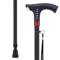 jkl Multifunction Adjustable Walking Sticks with Ergonomic Handle,Lightweight Intelligent Aluminium Cane with Non-Slip Base-Portable Crutches for Men Women