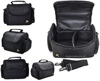 Deluxe Digital Camera/Video Carrying Case For Canon Vixia HF R800, R700, HF R300 HF R82, R80, R72, HF R70, HF R42, HF R40, HF S100, HF200, HF21, HF20