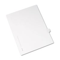 Avery 82170 Allstate-Style Legal Exhibit Side Tab Divider, Title: H, Letter, White, 25/Pack