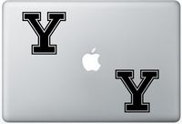 Yale University FlashDecals1059 Set Of Two (2x) , Decal , Sticker , Laptop , Ipad , Car , Truck