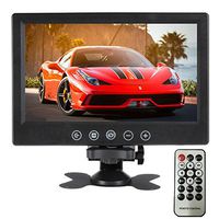 SallyBest® 9 Inch 16:9 HD Pillow TFT LCD Color Screen Car Rearview Monitor Support 2 Video Output Widescreen Car Rear View Headrest DVD VCR Monitor With Touch Button & Remote Control
