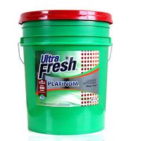 Ultra Fresh Platinum Mango Twist HE Liquid Laundry Detergent. Concentrated: Does up to 640 Loads. Compare to Name Brand Mango Scent Detergent. 5 Gallons (640 oz)