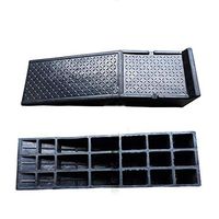 Techecho Channels Cord Cover Car Maintenance Special Lifting Pad Repairing Car Repairing Car Step Ladder Roadside Slope (Color : Black, Size : 100x30x22cm)