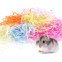 Legendog Multicolored Raffia Paper Shreds for Small Animals, 6PCS Strands Shredded Crinkle Confetti for DIY Gift Wrapping & Basket Filling