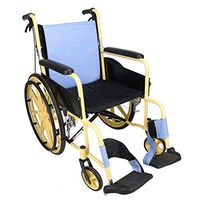 PLLP Medical Rehab Chair, Wheelchair,Lightweight Folding Wheelchair Driving Medical, Aluminum Alloy Large Wheel Folding Back Wheelchair Waterproof Winter Summer Cushion