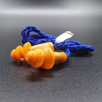 Jenny.Ben Silicone Working earplugs with Cords Anti Noise earplugs Swimming Dormitory Sleep Soundproofing Protection Industrial Machinery Noise Reduction M Boxed 10 Pairs